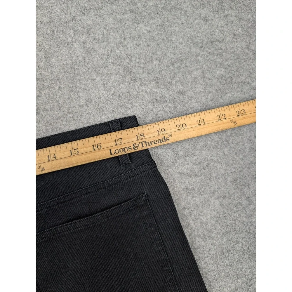 Theory Jeans Mens 36x31 Black Dark Wash Slim Straight 5 Pocket Denim Pants